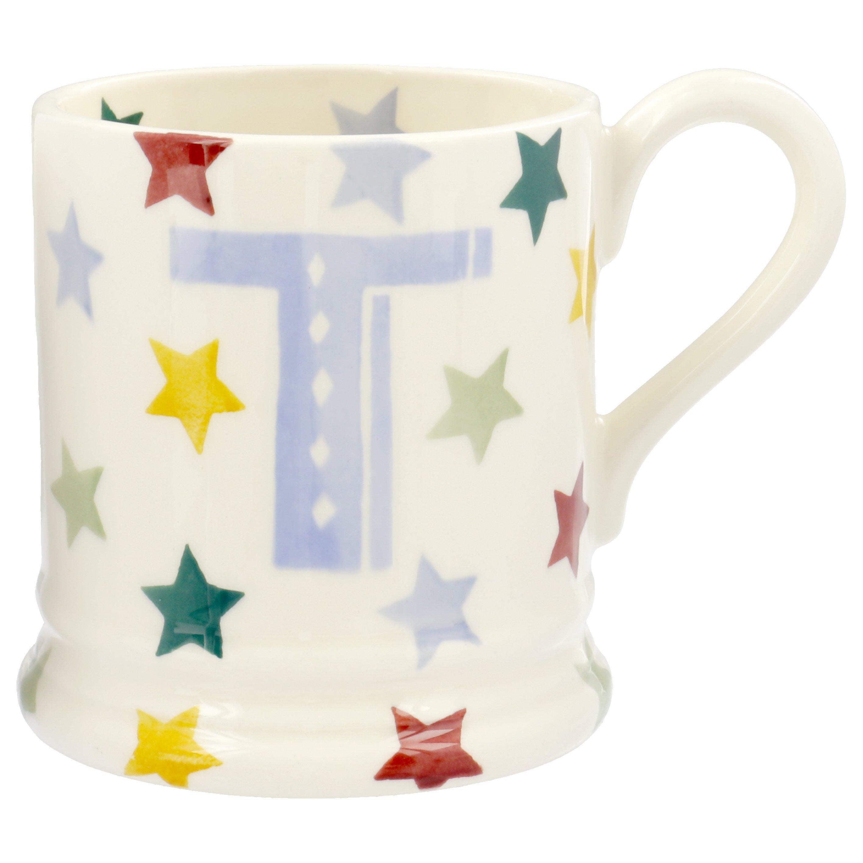 Emma Bridgewater Polka Stars Alphabet Mug, T, 310ml