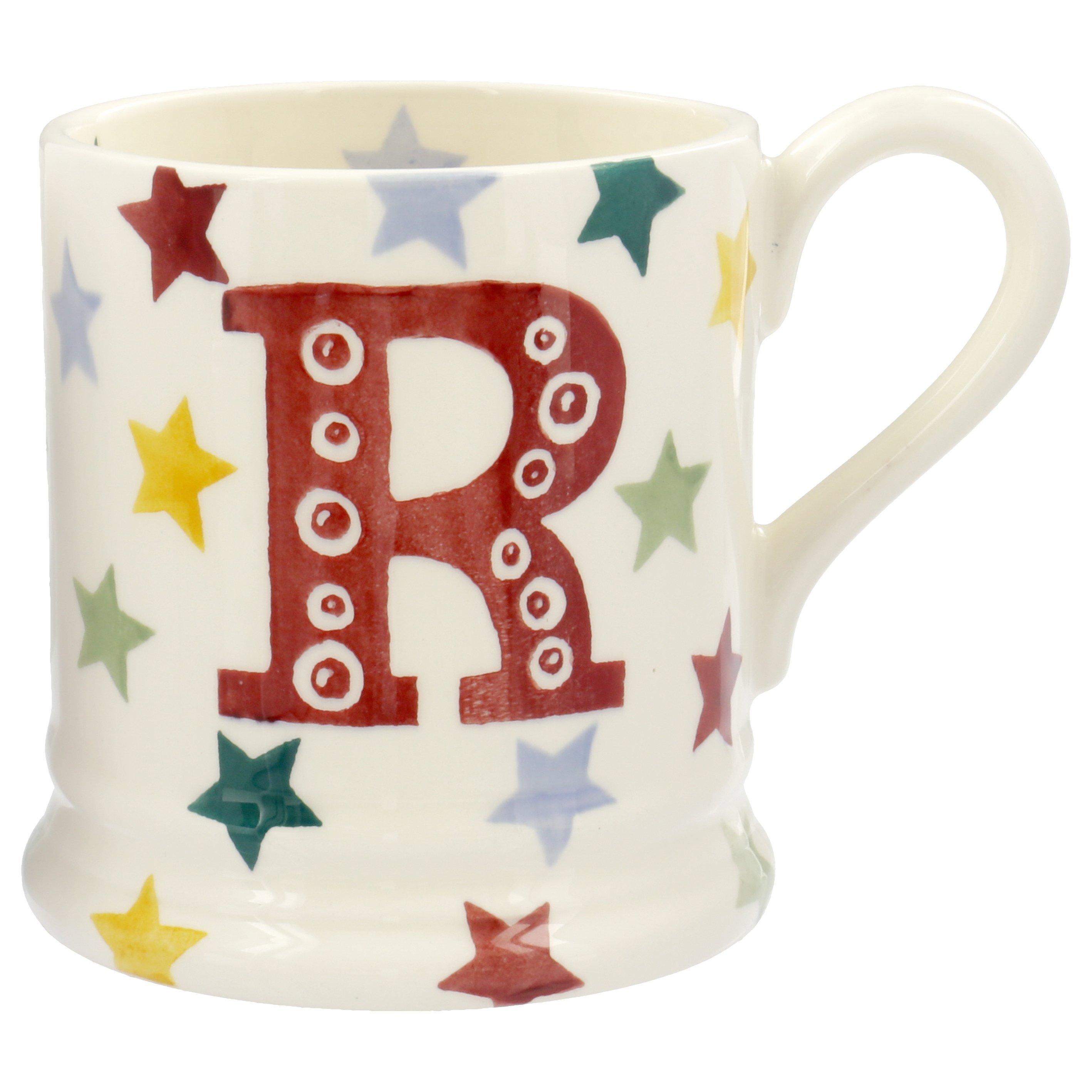 Emma Bridgewater Polka Stars Alphabet Mug, R, 310ml