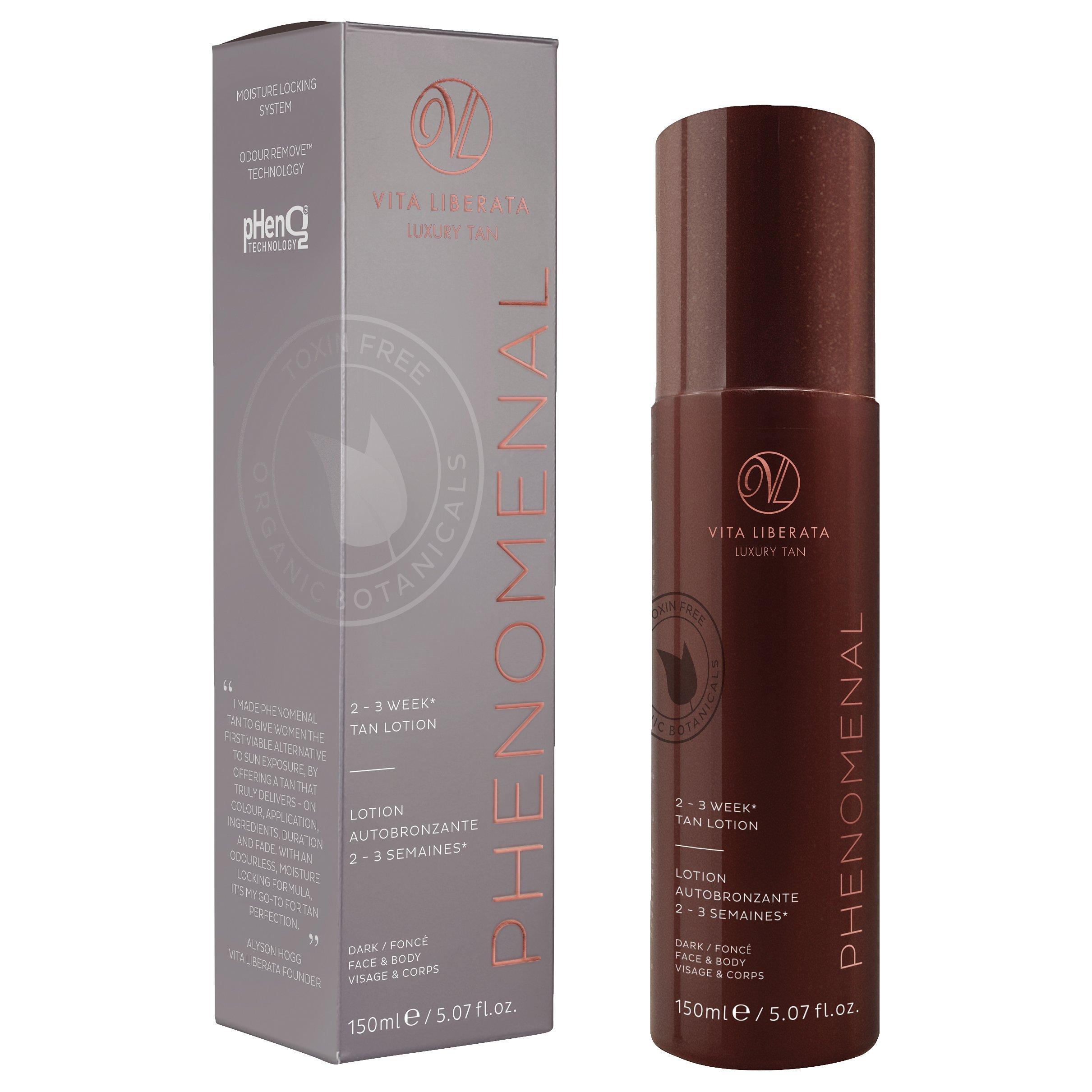 Vita Liberata pHenomenal 2-3 Week Face & Body Tan Lotion, 150ml, Dark