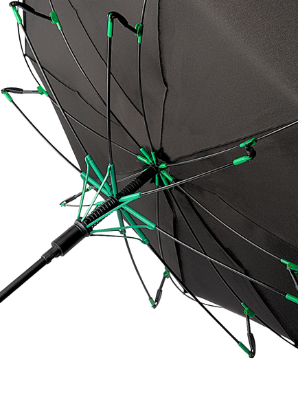 Fulton G844 Typhoon Walking Umbrella, Black - view 2, Black