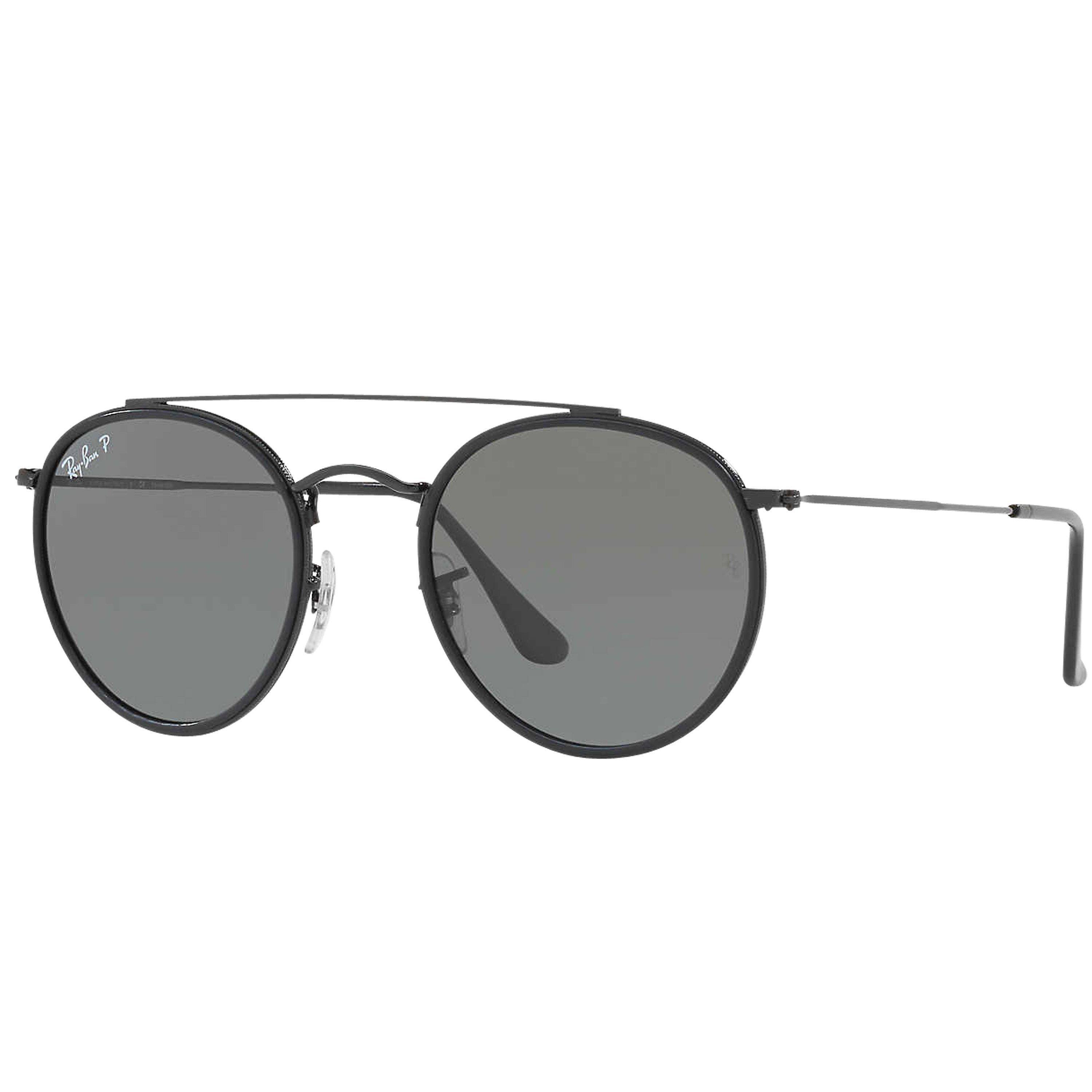 Ray Ban RB3647N Polarised Double Bridge Round Sunglasses