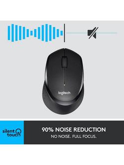 Logitech M330 Silent Plus Mouse - view 2, Black