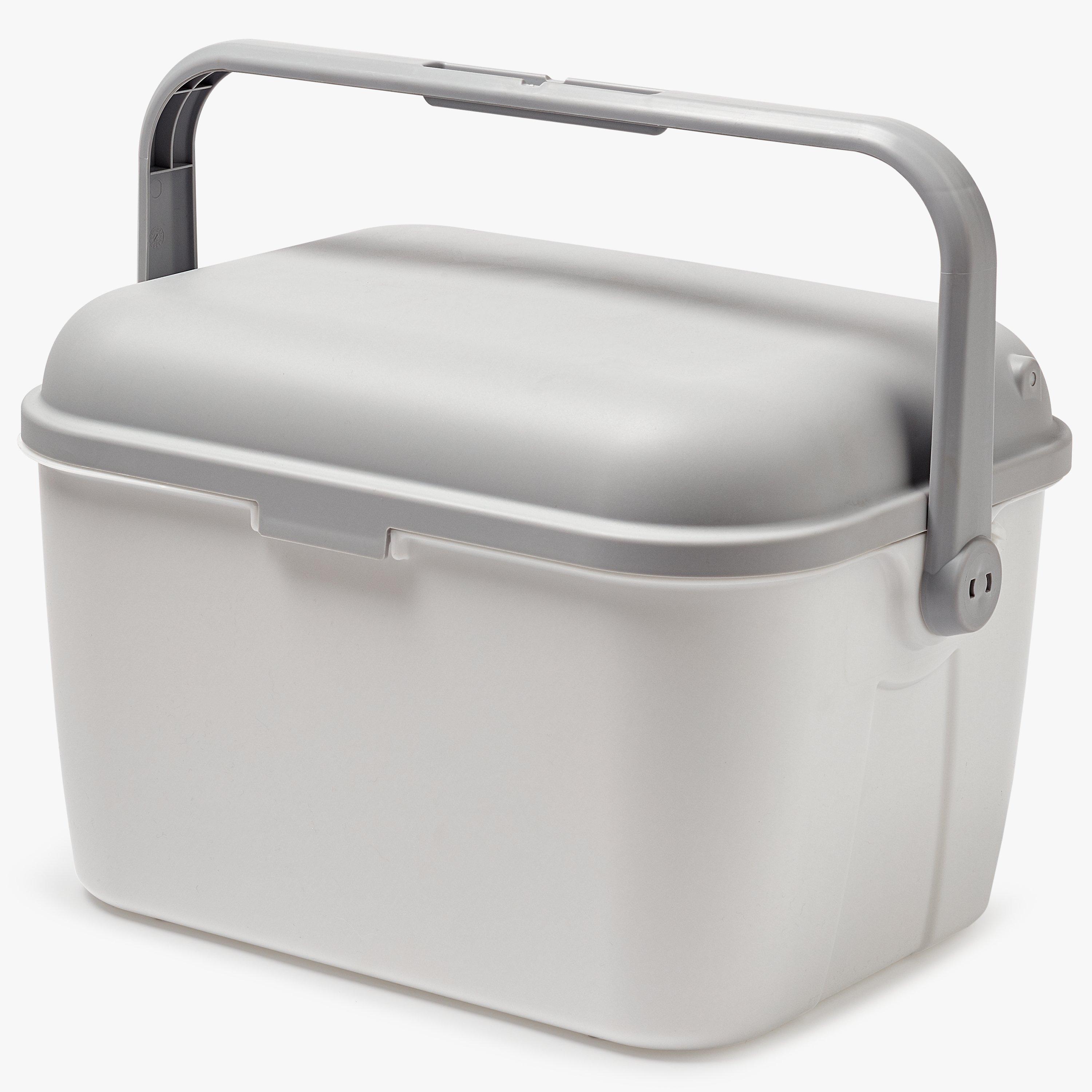 John Lewis & Partners Premium Baby Bath Box, Pearl/Grey