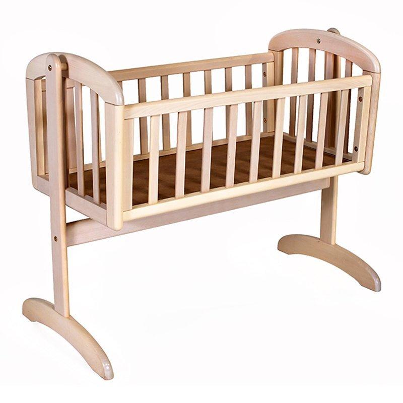 John Lewis Partners Anna Swinging Crib White Wash