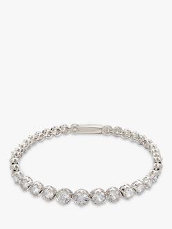 Ivory & Co. Limelight Graduating Cubic Zirconia Tennis Bracelet, Silver, Silver