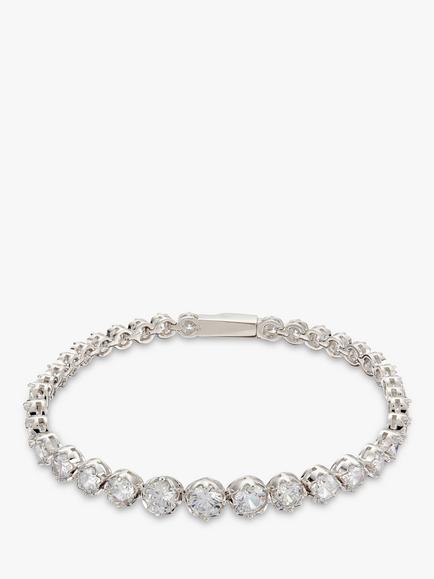 Ivory & Co. Limelight Graduating Cubic Zirconia Tennis Bracelet, Silver, Silver