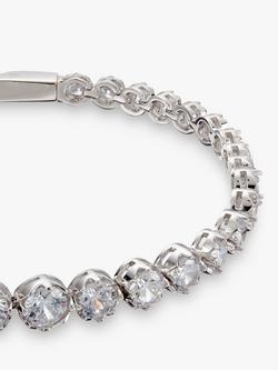 Ivory & Co. Limelight Graduating Cubic Zirconia Tennis Bracelet, Silver - view 2, Silver
