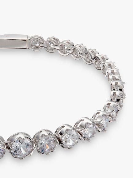 Ivory & Co. Limelight Graduating Cubic Zirconia Tennis Bracelet, Silver - view 2, Silver