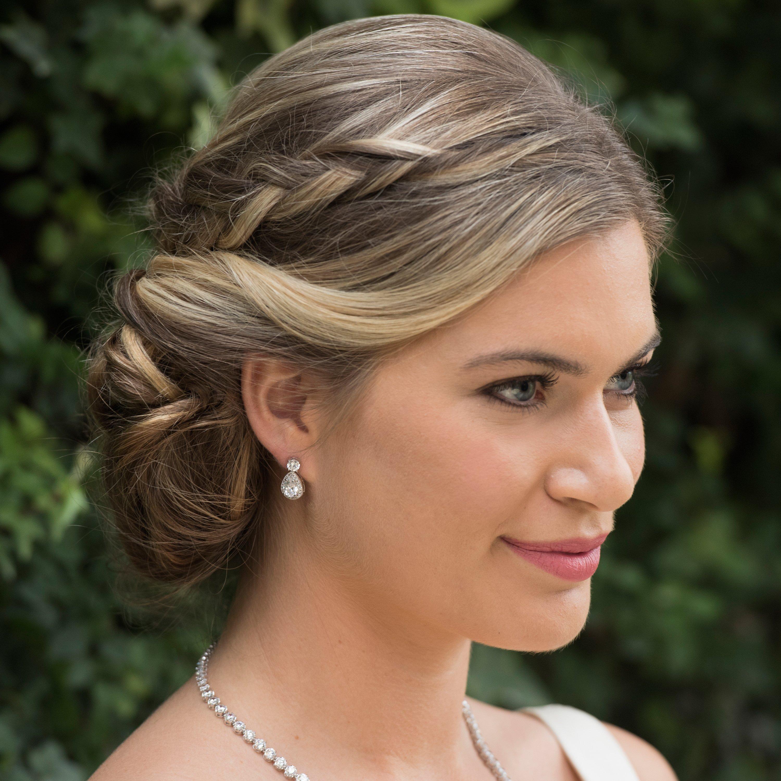 Product image 3 of 5, which shows Ivory & Co. Limelight Teardrop Cubic Zirconia Pave Drop Earrings, Silver
