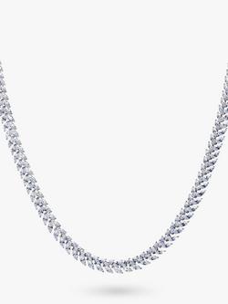Ivory & Co. Icon Marquise Cubic Zirconia Collar Necklace, Silver, Silver