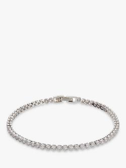 Ivory & Co. Silhouette Round Cubic Zirconia Tennis Bracelet, Silver, Silver