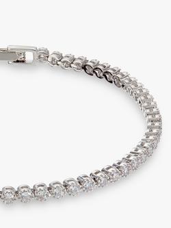 Ivory & Co. Silhouette Round Cubic Zirconia Tennis Bracelet, Silver - view 2, Silver