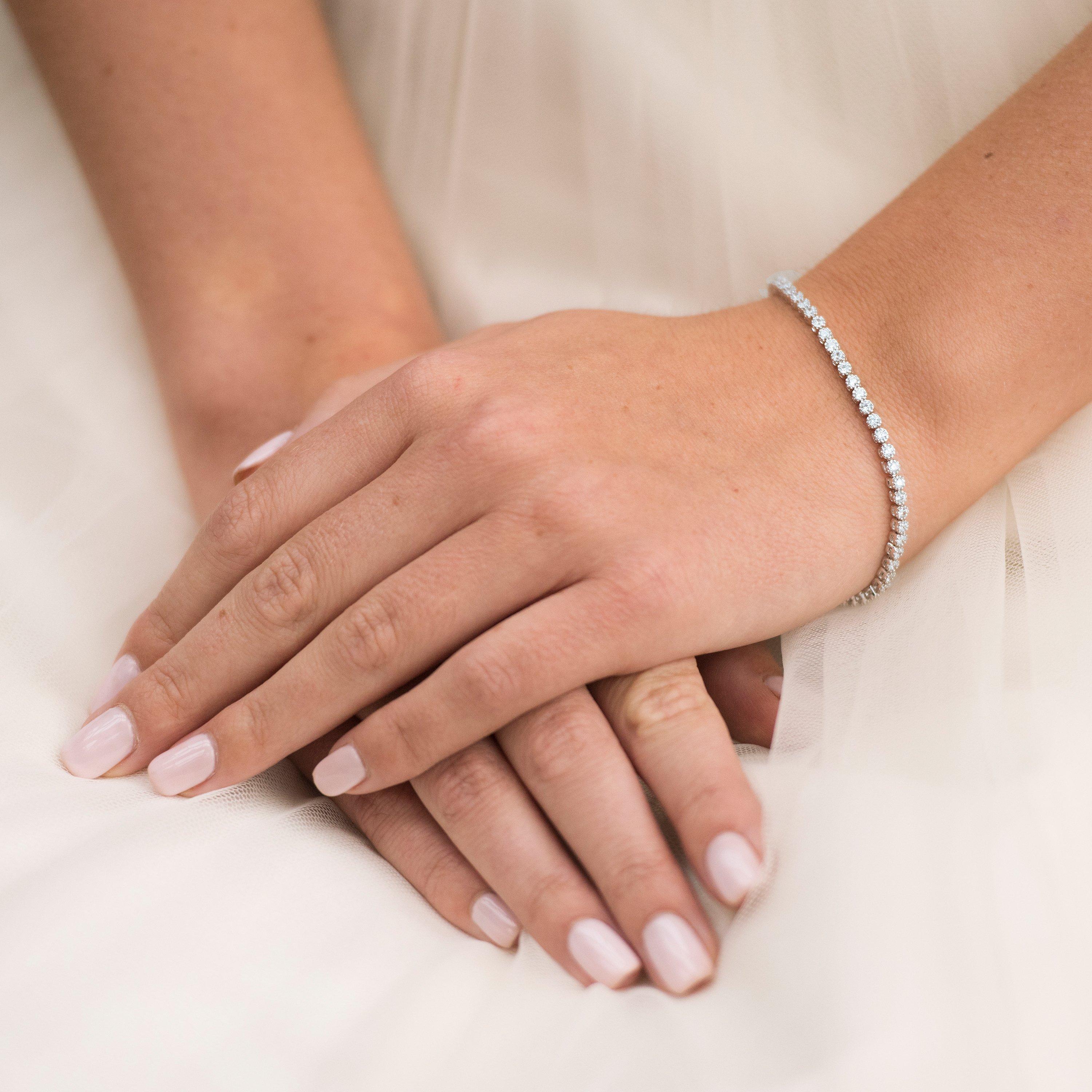 Product image 5 of 5, which shows Ivory & Co. Silhouette Round Cubic Zirconia Tennis Bracelet, Silver
