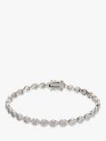 Ivory & Co. Aria Teardrop Cubic Zirconia Pave Tennis Bracelet, Silver