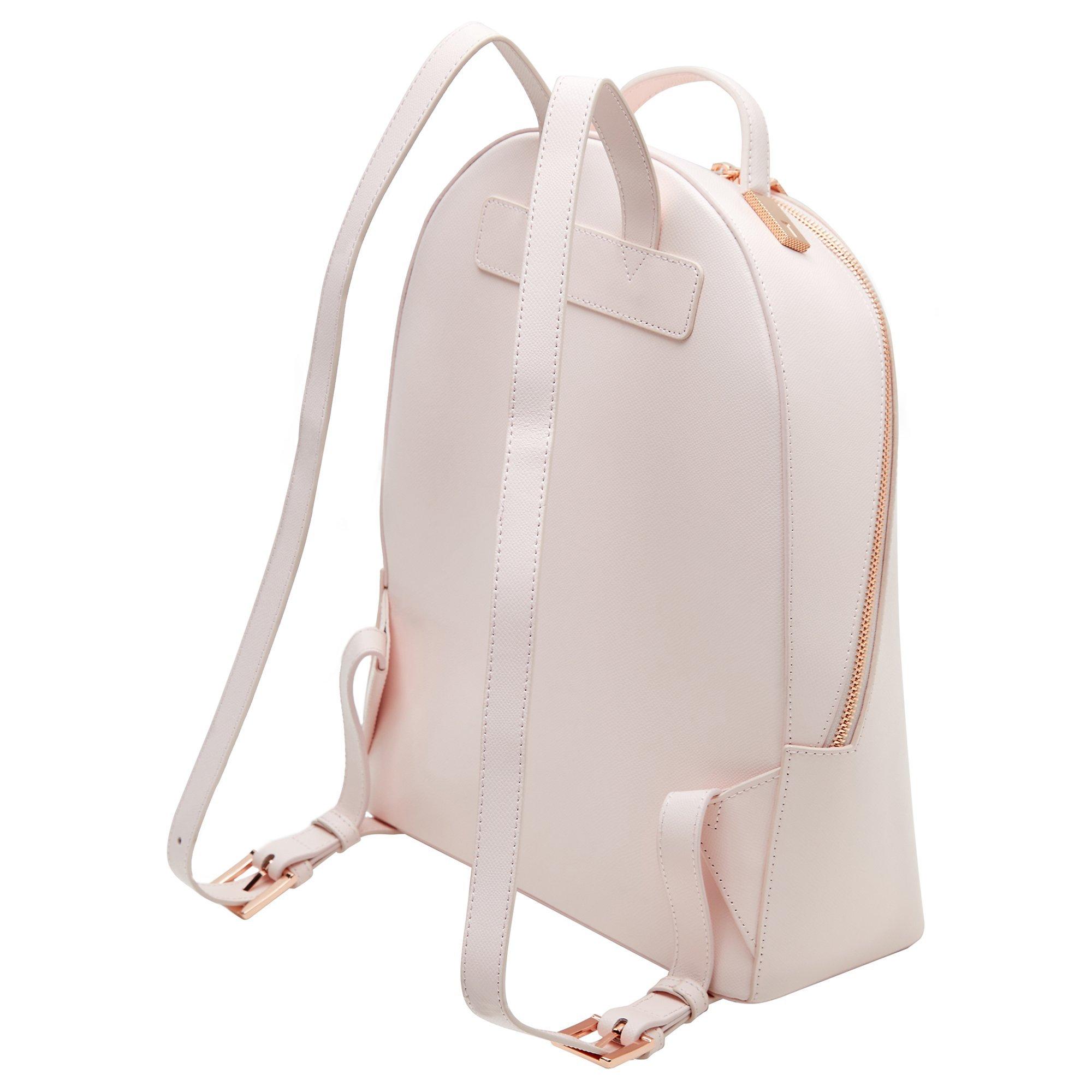 Ted Baker Jarvis Leather Backpack Baby Pink