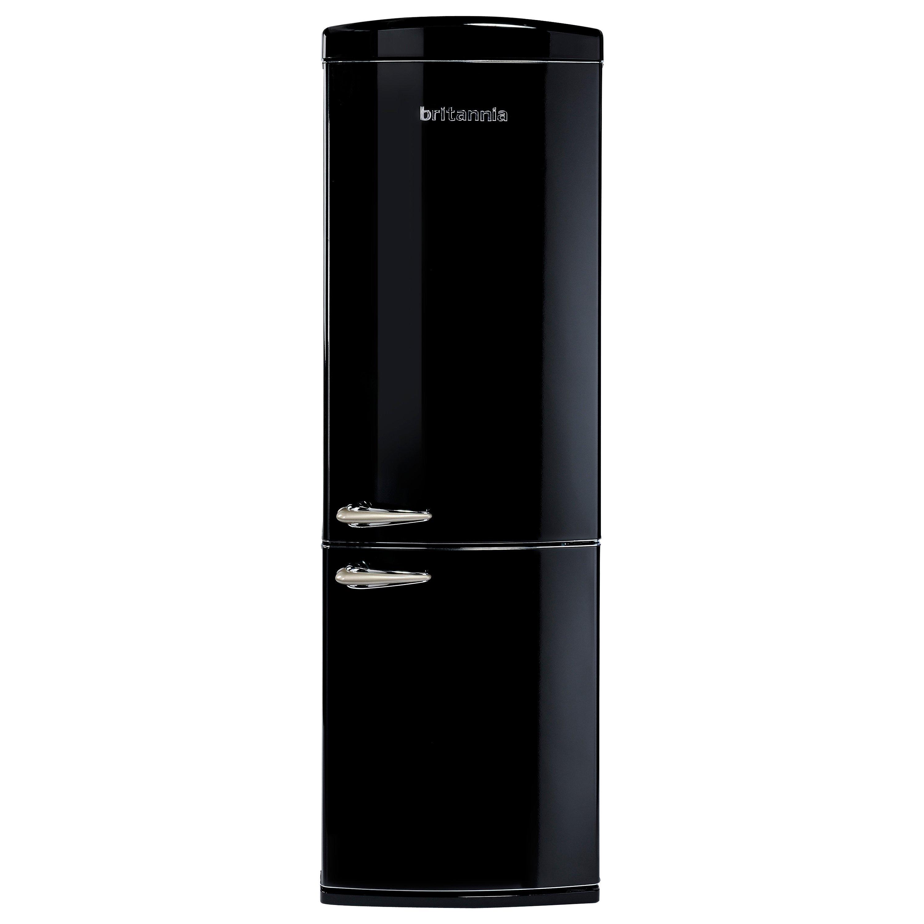 Montpellier retro fridge freezer black sales