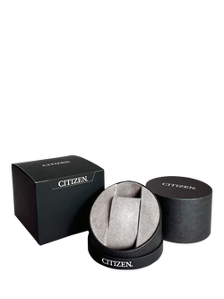 Citizen EW1270-06A Women's Date Leather Strap Watch, Black/White - view 2, Black/White