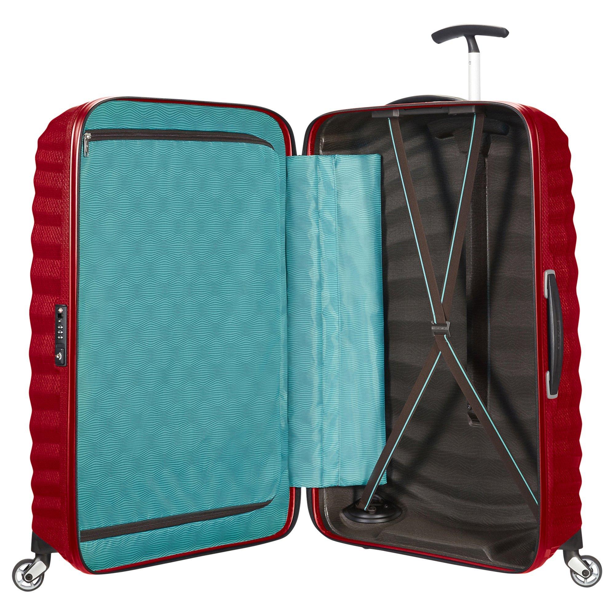 Samsonite Lite Shock Spinner 4 Wheel 82cm Suitcase Chilli Red