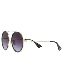 Gucci GG0016S Round Sunglasses - view 2, Charcoal/Purple Gradient