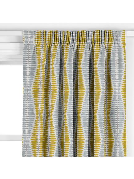 John Lewis Iris Leaf Made to Measure Curtains or Roman Blind, Citrine - view 2, Citrine