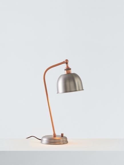 John Lewis Baldwin Table Lamp, Pewter/Copper