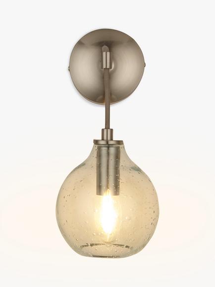 John Lewis Selsey Wall Light, Blue Tinted, Blue