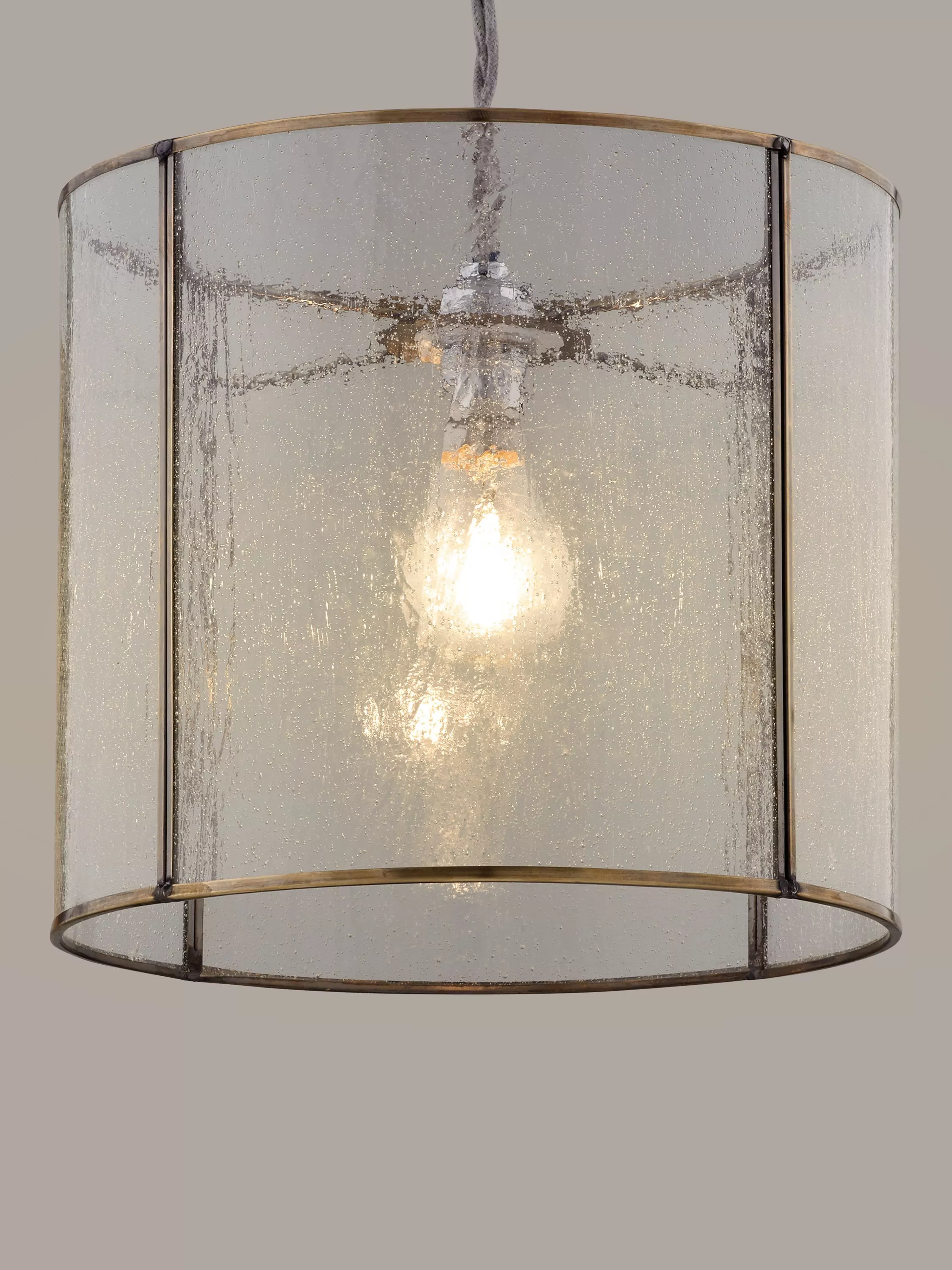 John Lewis Leighton Easy-to-Fit Bubble Glass Ceiling Shade