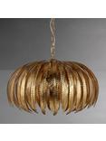 John Lewis Montserrat Leaf Ceiling Light, Gold