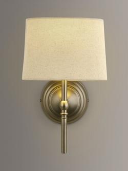 John Lewis Isabel Wall Light, 1 Light, Pewter, Metallic