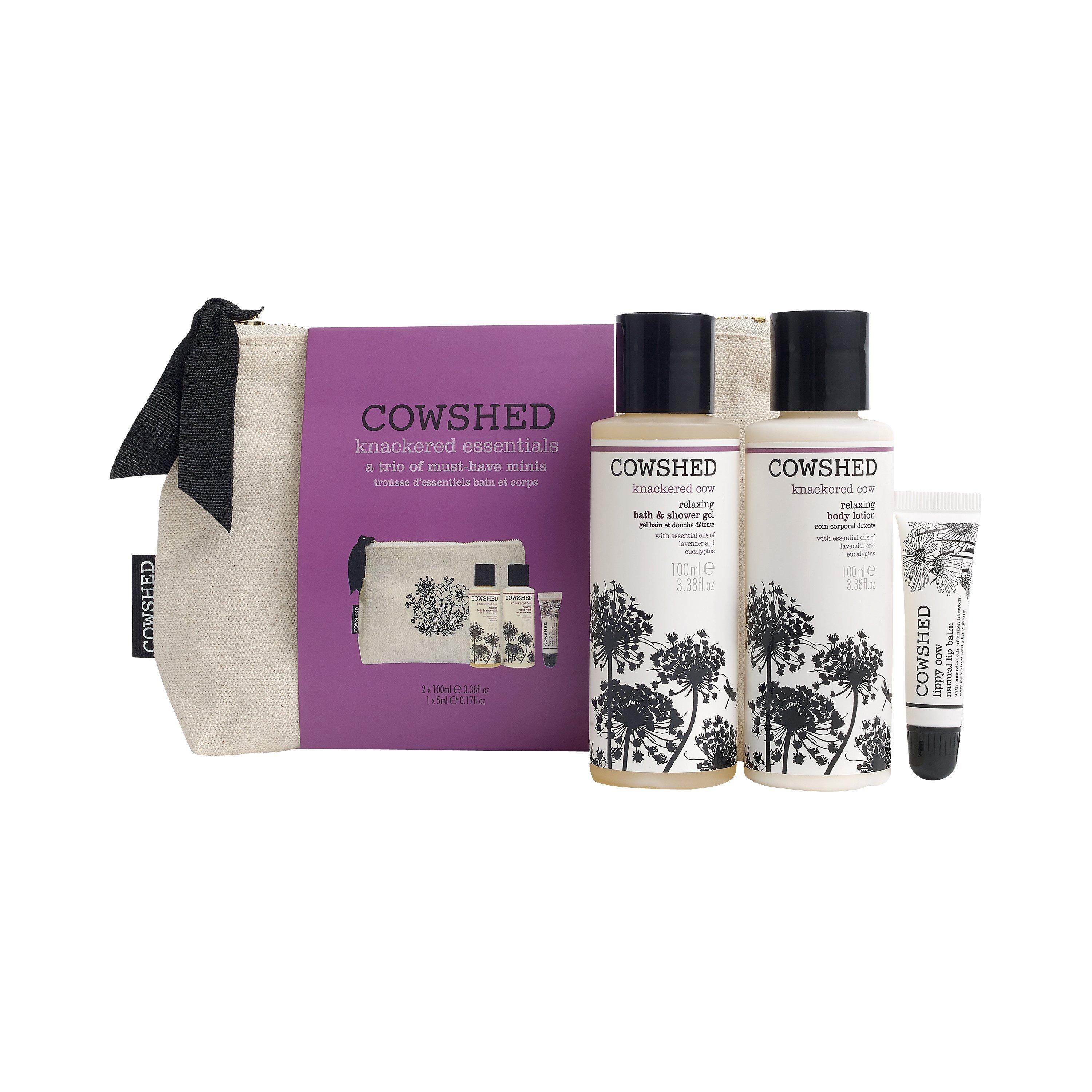 Cowshed Knackered Essentials Natural Bag Gift Set