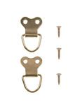 Home Gallery Brass Plated D Rings, Pack of 2