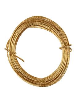 Frank Shaw No.1 Picture Hanging Wire, 3m, Solid Brass - view 2, Gold