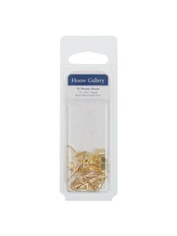 Frank Shaw Picture Hooks Brass Headed Pins, Pack of 10, Multi
