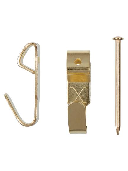 Frank Shaw Picture Hooks Brass Headed Pins, Pack of 10 - view 2, Multi