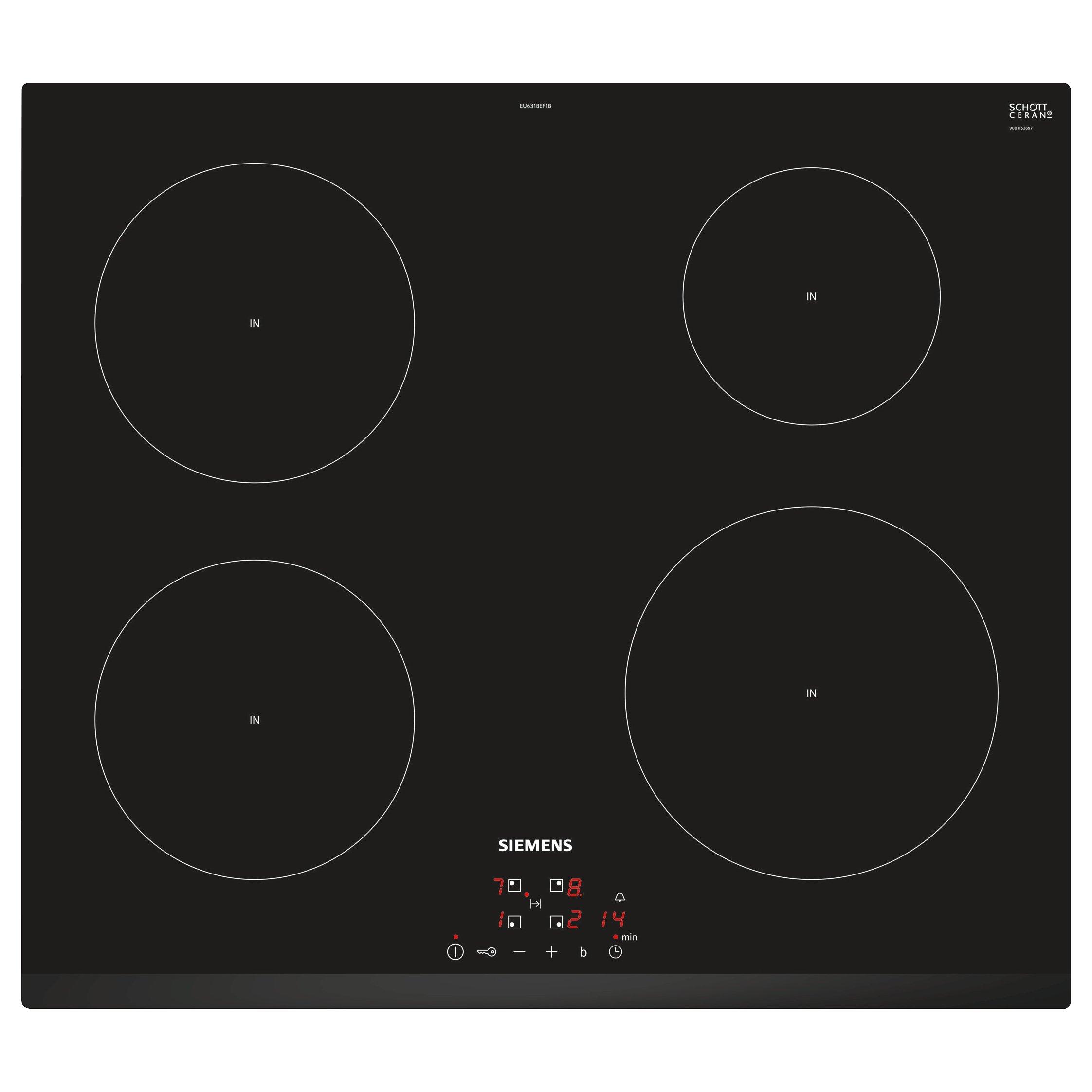 Siemens EU631BEF1B Induction Hob, Black