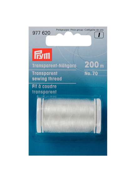 Prym Transparent Thread, 200m, White, White