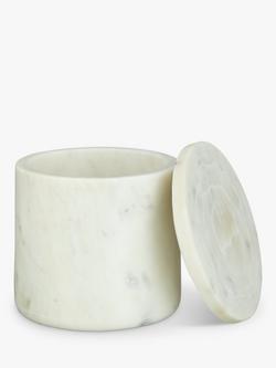 John Lewis Marble Container, White - view 2, White