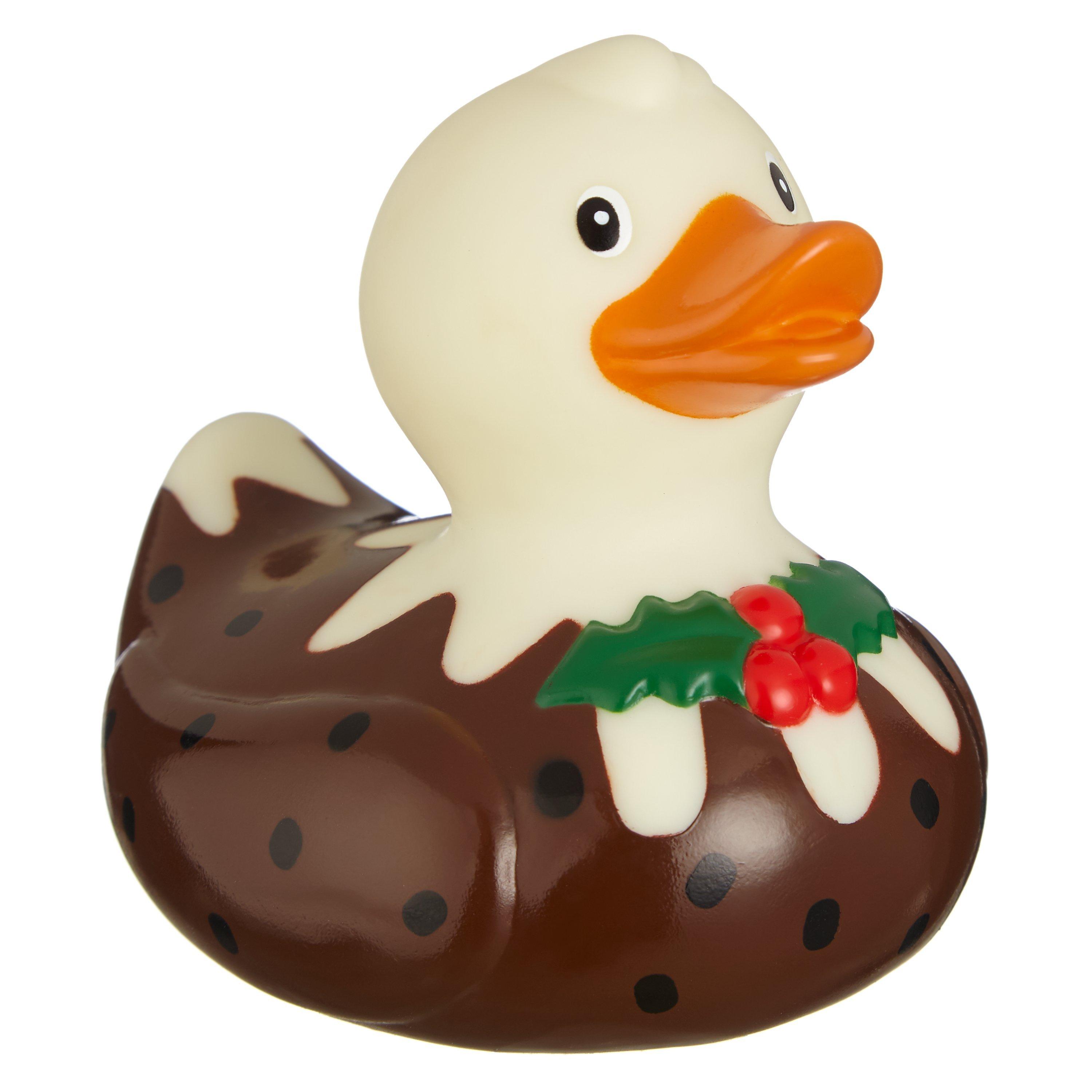 John Lewis & Partners Christmas Pudding Rubber Duck, Multi