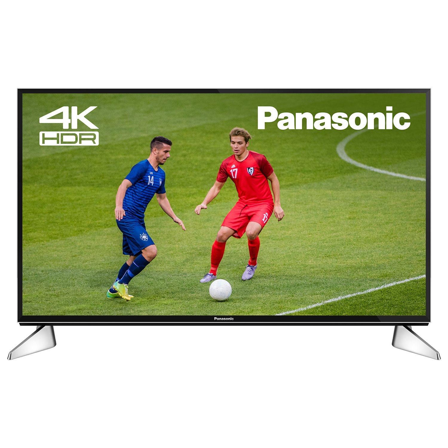 Panasonic TX-49EX600B LED HDR 4K Ultra HD Smart TV, 49" with Freeview Play & Switch Design Adjustable Stand, Ultra HD Certified, Black & Silver