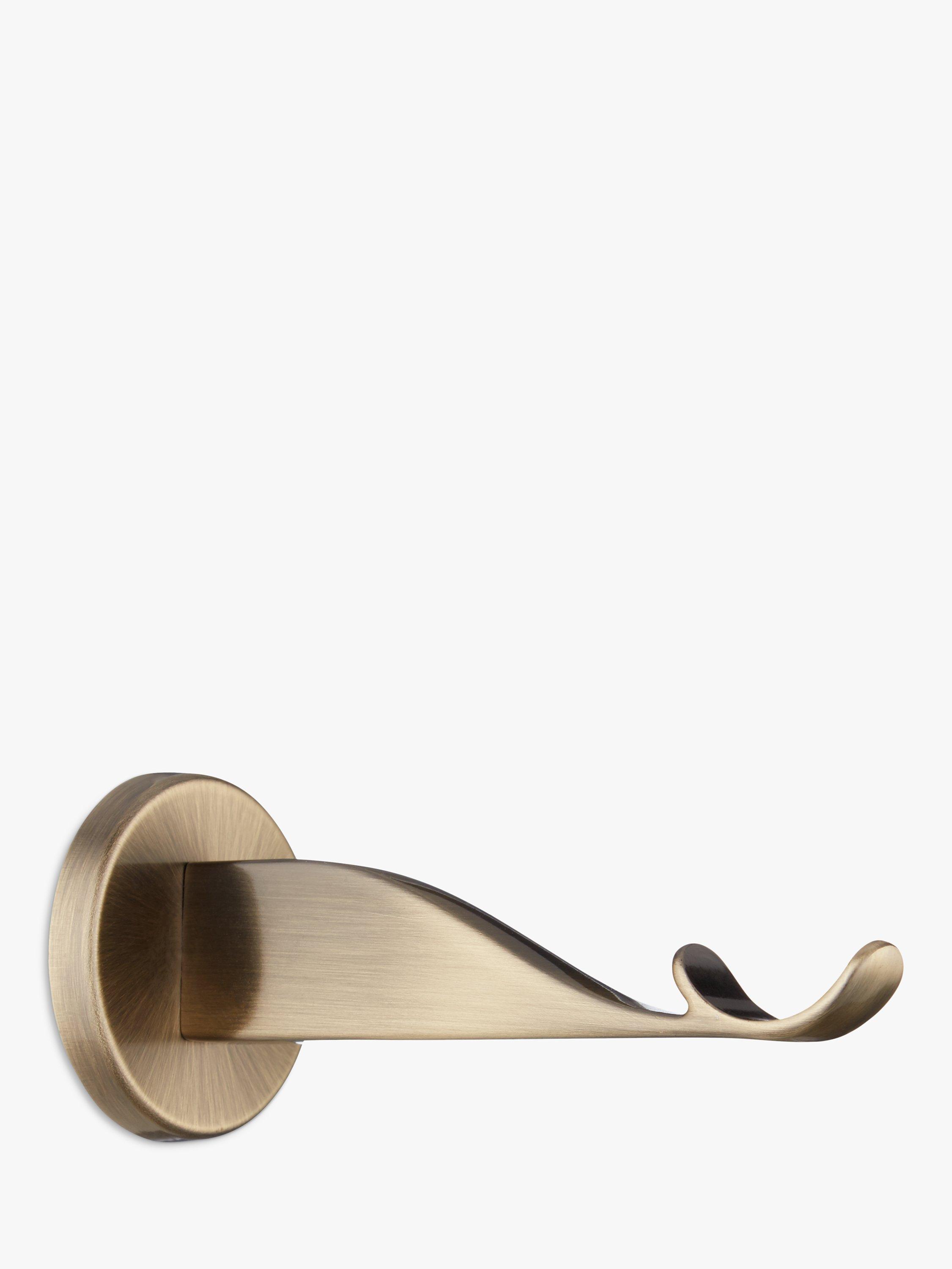 John Lewis Antique Brass Contemporary Passing Bracket, Dia.28mm