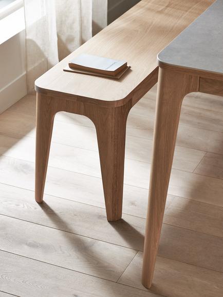 Ebbe Gehl for John Lewis Mira 3 Seater Dining Bench - view 2, Oak
