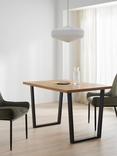 John Lewis Calia 4 Seater Dining Table, Solid Oak
