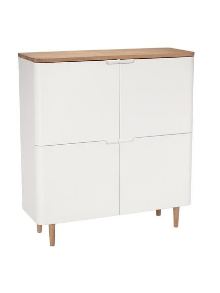 Ebbe Gehl for John Lewis Mira Storage Cabinet, White/Oak
