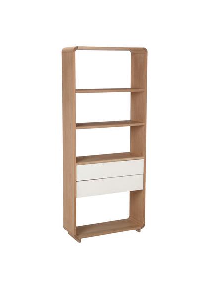 Ebbe Gehl for John Lewis Mira Wide 2 Drawer Bookcase, Oak/White