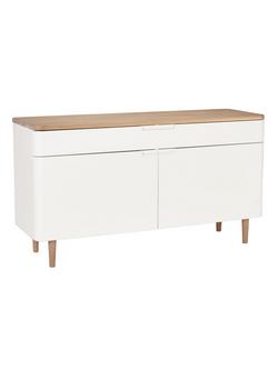 Ebbe Gehl for John Lewis Mira Sideboard, White/Oak