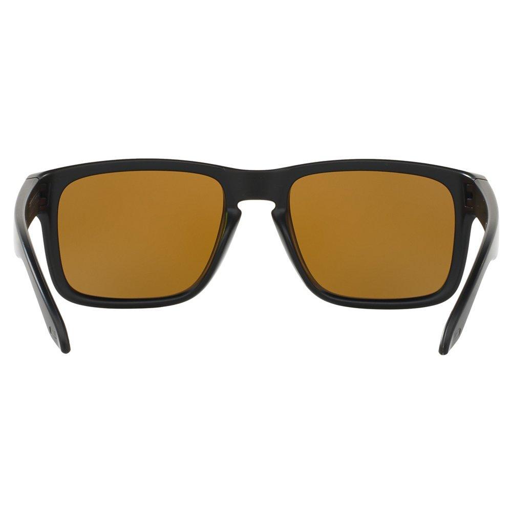 Product image 7 of 9, which shows Oakley OO9102 Men's Holbrook Prizm Polarised Square Sunglasses, Black/Mirror Brown