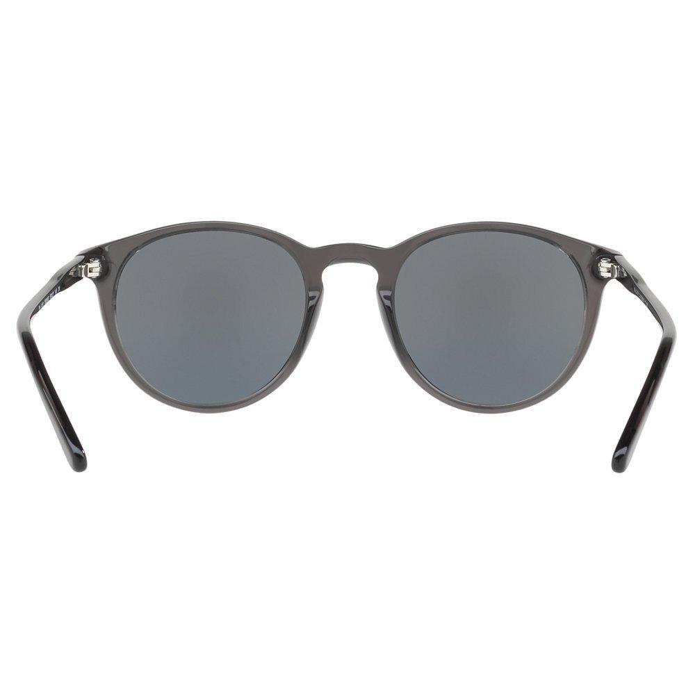 Polo Ralph Lauren PH4110 Men's Oval Sunglasses, Black/Mirror Grey