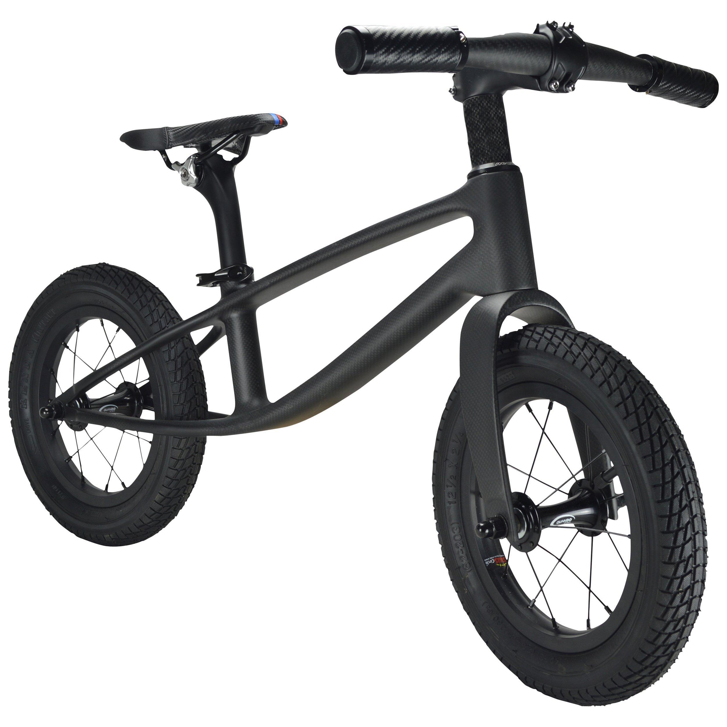 Kiddimoto The Karbon Balance Bike, 2-5 years, Matte Black