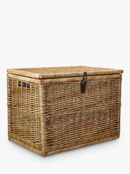 John Lewis Modern Country Woven with Leather Strap, Natural, Natural