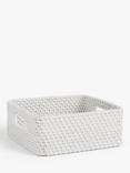 John Lewis Modern Country Rattan Shallow Basket